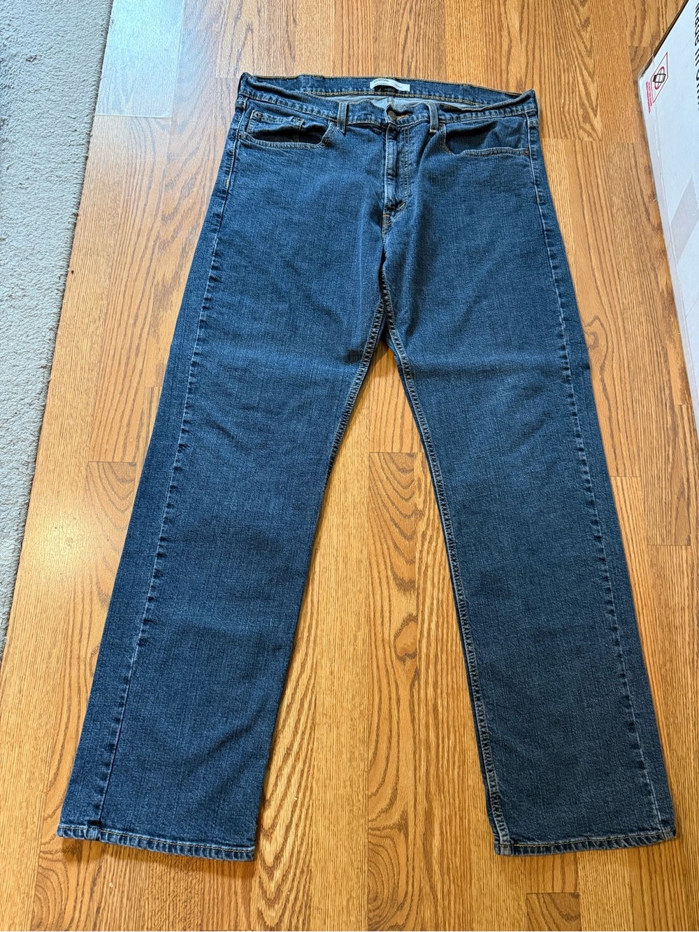 Signature by Levi Strauss Men's Relaxed Fit Navy Jeans